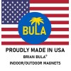Brian Bula Anti Hamas American Flag Magnet Large 3x9 Bumper
