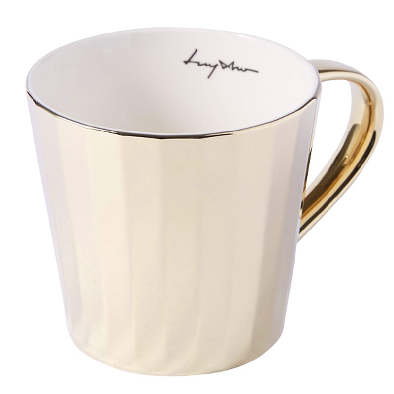 Luycho] Angled Mirror Cup & Saucer_Rothschild’s Giraffe_11oz