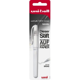 Faber-Castell 146895 Gel Roller Uni-Ball SIGNO UM - 153 Tip 0.6 MM White
