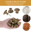 TsunNee 12PCS Vintage Cabinet Knobs, Chic Drawer Knobs, Antique Brass