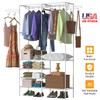 SlickBlue 4-Layer Closet Organizing Rack with Heavy Duty Hanging Rod
