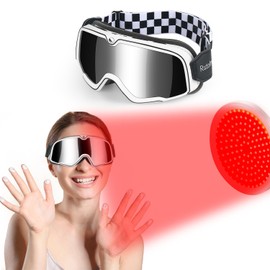 Red Light Therapy Goggles, Eyes Protection for Tanning Goggles, Infrared Glasses Eye Protection, Ski Goggles, and Red Light Therapy, IPL 200-2000nm (grey)