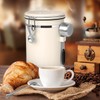 FACIACC Airtight Coffee Canister, 1800ML Stainless Steel Coffee Container with