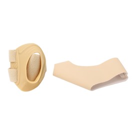 CMC Thumb Brace Breathable Compression Support Right Hand Thumb Stabilizer for Joint Tendonitis Beige S