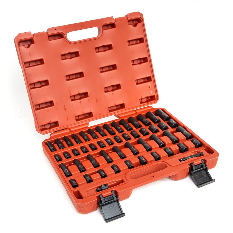 NEIKO 02436A 1/4 Drive Impact Socket Set 50 Piece Metric