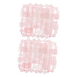 Baluue 1pair Quartz Eye Mask for Sleeping Soothing Eye Cover to Relieve Fatigue Promote Relaxation for Travel Home Use for Dark Circles