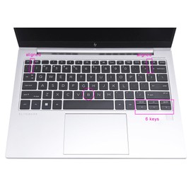 Silicone Keyboard Cover Skin Compatible for HP EliteBook 830 835 G9 G10 13.3", HP Elitebook 840 845 1040 G9 G10 14 inch Laptop （Not for 840 845 1040 G8 G7 G6 G5 G4 G3 13.3"/14"） Ombre Mint