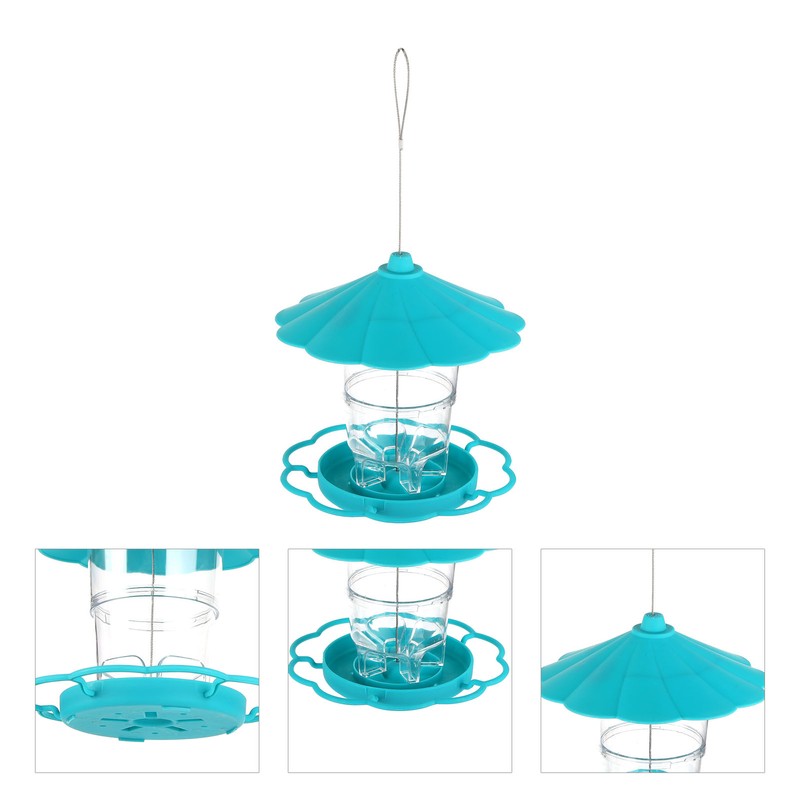 Bird Feeder Foldable Portable Terrace Bird Feeder for Outdoor Garden