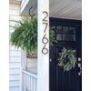 nanlyiau House Numbers Black Matt House Number 3D Black Metal