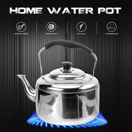 DOITOOL Tea Kettle 6.66 Quart/6L Stovetop Tea Pot Stovetop Whistling Tea Kettle Stainless Steel Hot Water Teapot Heating Water Container with Handle for Home Gas Stovetop