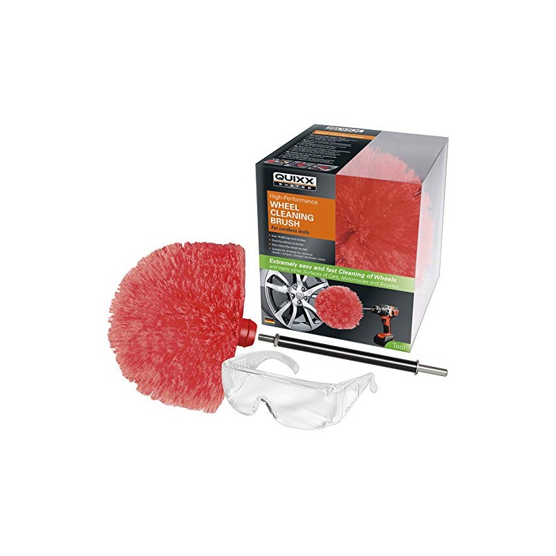 Quixx QWCB1 Wheel Cleaning Brush, Suitable for Cordless Drills and