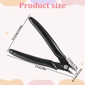 Hair Extension Pliers, Hair Extension Tools Kit, Small Hairs Pliers with an Opening Spring, Plier Keratin Bond Cutting Plier, Wire Flush Cutter, Nippers Hairs Extensions Tool