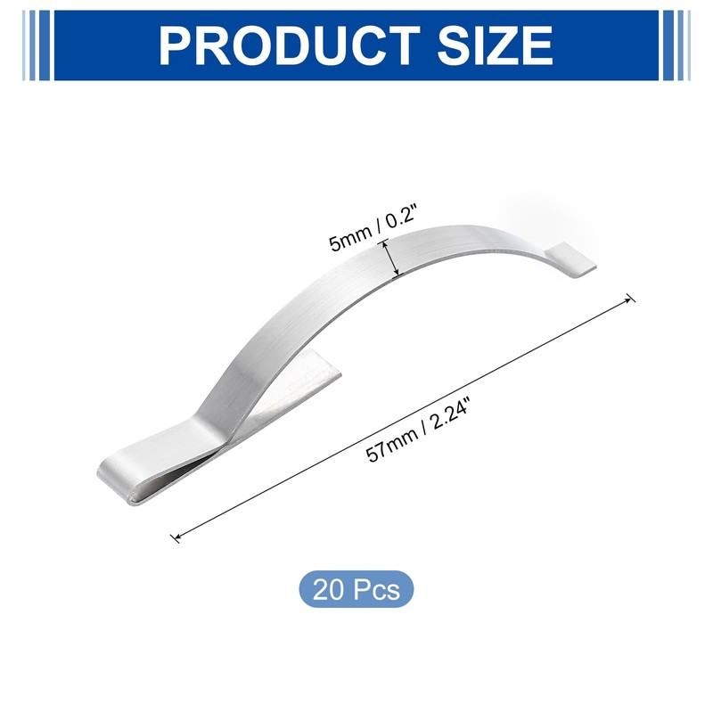 sourcing map 20Pcs Window Screen Tension Spring, Corner Mount Flat