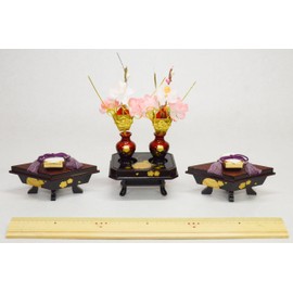 (Hina Tool) Flower Ornament, Cherry Blossoms and Inkstone, No. 25