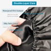 Sheomern 3 Pcs Super Jumbo Adjustable Satin Lined Shower Caps