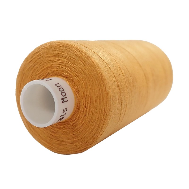 Moon Thread Mustard Spun Polyester Sewing Thread - 1000M
