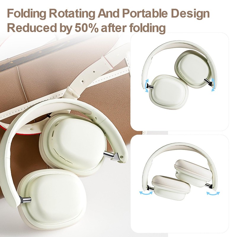 Wireless Gaming Headset, 3.5 mm Foldable via Ear Bluetooth Headphones