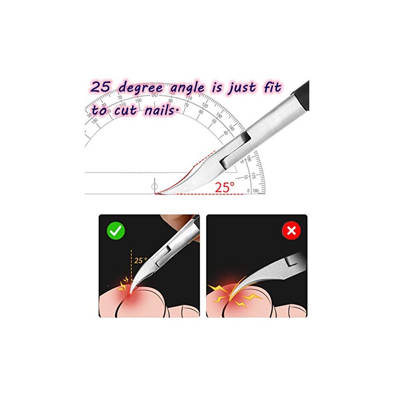 Toenail Clippers for Thick or Ingrown Toenails - YEESAM Precision