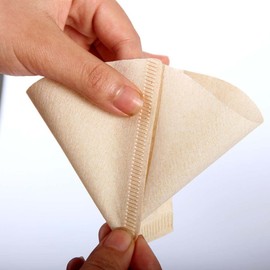 FANCYPUMPKIN 100 Pcs Coffee Filter Paper Unbleached Coffee Filter Papers for Coffee Filter Machines and Cones, 2-4 Cups