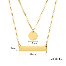 Cupimatch V Short Necklace Double with Triangle Pendant Stainless Steel Zirconia Clavicle Chain for Women Girls 39 cm Rose Gold, Stainless Steel, Cubic Zirconia