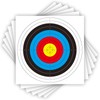20 Sheets Bullseye Archery Target,Archery Shooting Standard Targets Paper 10
