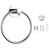 Stainless Steel Towel Ring, Bath Towel Holder Towel Ring, 6.3