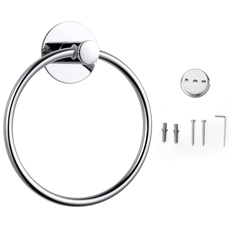 Stainless Steel Towel Ring, Bath Towel Holder Towel Ring, 6.3