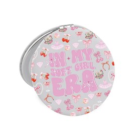 Lywjyb Birdgot Coquette Pink Bow Mirror Trendy Cherry for Cherry Lover Valentine's Day Gift (Soft Era Mirr)