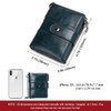 RFID Wallet Genuine Leather Small Wallet for Women with Multiple
