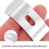 Angoily 10PCS Vertical Blind Clamps, Vertical Blind Top Fix Brackets,