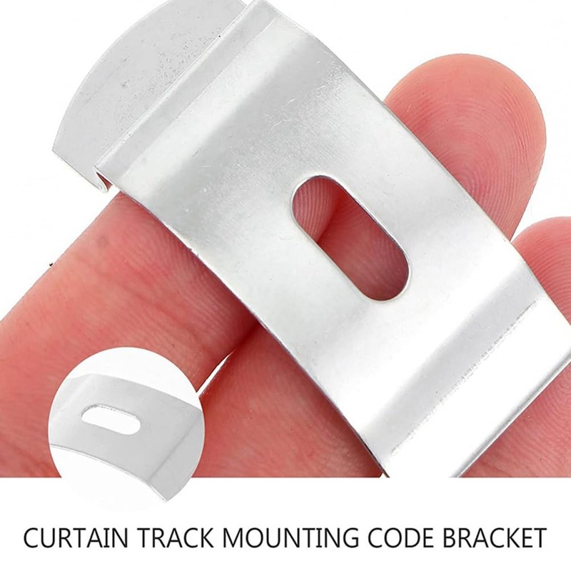 Angoily 10PCS Vertical Blind Clamps, Vertical Blind Top Fix Brackets,