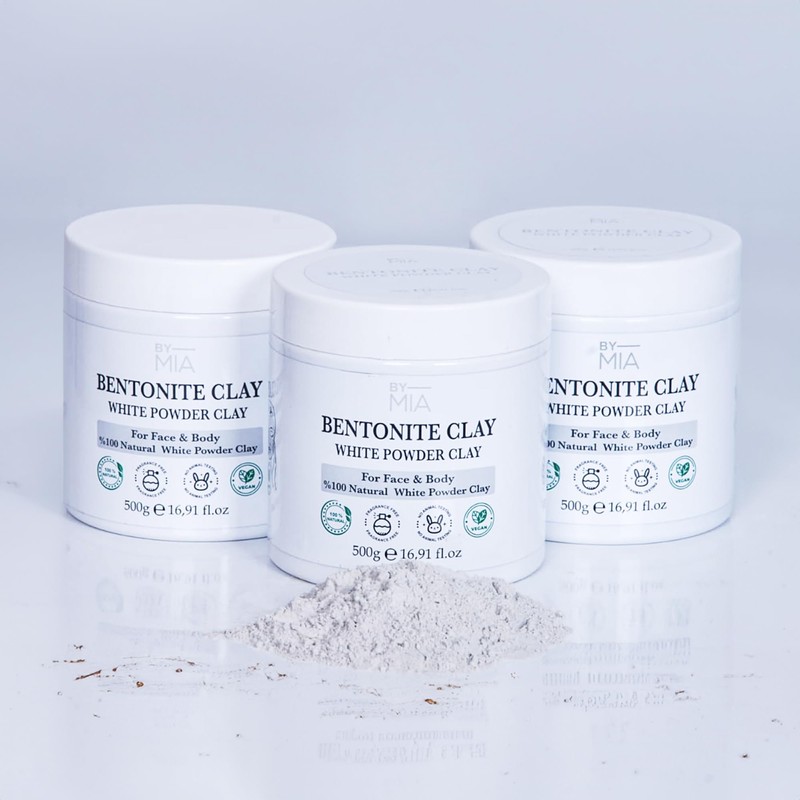 By Mia Face & Body Bentonite Clay | White Powder