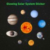 Luminous Solar System Themed Glowing Wall Sticker Home Decor for