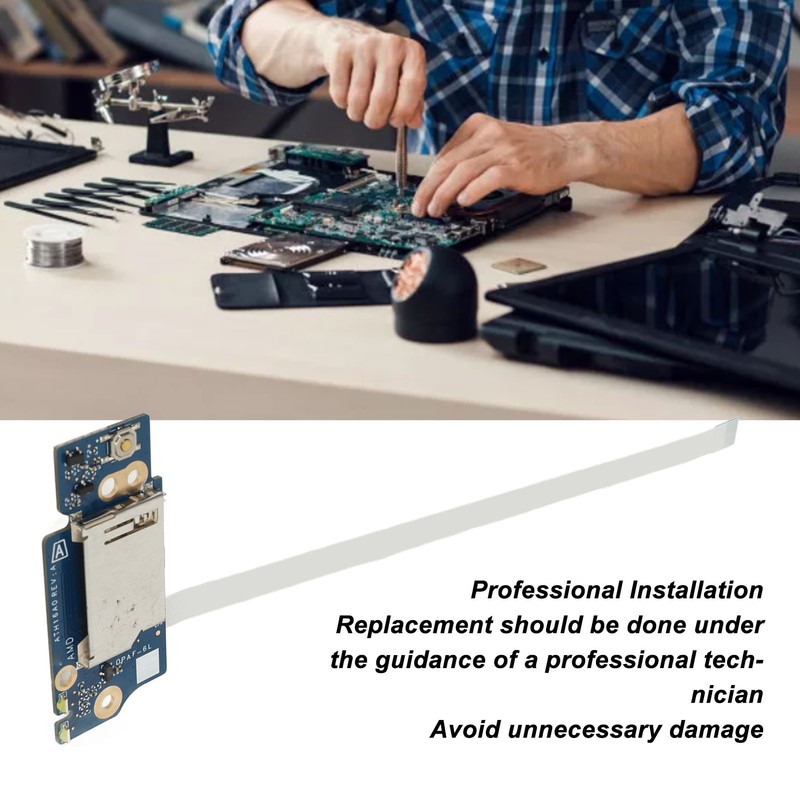 Laptop Power Button Board Replacement Switch Card Reader Board with