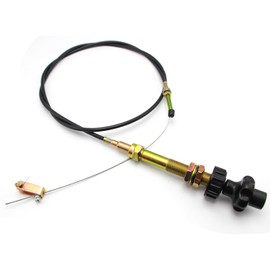 VCGTX06 6FT Vernier Adjustable Lock Cable, Heavy Duty Vernier Locking Throttle Cable 6 FT Black Locking Adjustable Heavy Duty Vernier Control Cable