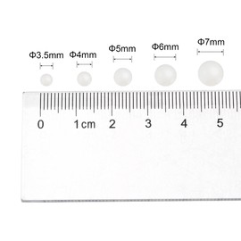sourcing map Pack of 50 Replacement Bearing Balls 4 mm Nylon Solid Plastic G1 Precision