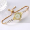 Women Analog Quartz Watch with Diamonds Bracelet Dress Watch for