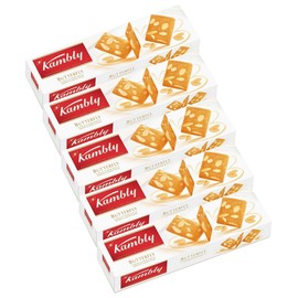 Kambly DeLuxe Swiss Cookies - BUTTERFLY - 100gr / 3.52oz bar (5 Boxes PACK)