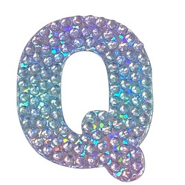 StickerBeans® Alphabets Letter Q (2" x 2", Pack of 1) Cut to Shape, Adhesive Back - Kids Teens Adults