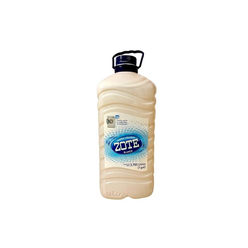 Jabón Zote Líquido Blanco, Biodegradable, 3.78L (1 Galón)