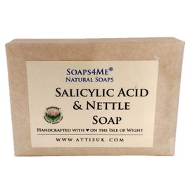 SOAPS4ME Natural Salicylic Acid and Nettle Soap, Handcrafted on Isle of Wight