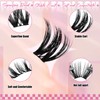 FADLASH Lash Clusters Natural Eyelash Clusters 168Pcs Individual Wispy Lash