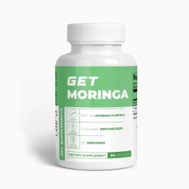 Moringa Oleifera 800mg Capsules, Vegan Non-GMO, Nutrient Rich Plant Supplement, 60 Capsules, Third Party Tested