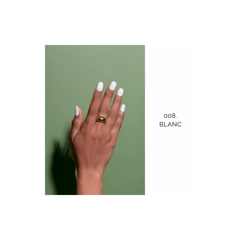 NAILOG Tiras de uñas de gel semicuradas, 20 tiras de