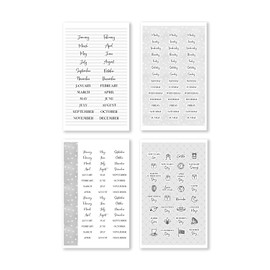 Rongrong Time to Date Planner Stickers Book for Planners, Calendars and Journals – Never Miss a Deadline with Our Essential Date Stickers – Scrapbook Accessories – 24 Pages