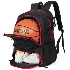 GRANDUP Basketball backpack with ball and shoes compartment Fit Volleyball, soccer, Swim, Gym, Travel, and School, large capacity sports training equipment bags