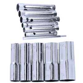 Auto-plaza 12Pcs Dual-Ended Wrench Socket Plumber Back Nut Tap Spark Plug Spanner Set Extended Spark Plug Wrench Socket set 6-37mm(1/2'' to 1-7/16'')