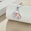 YFN Horse Pendant Necklace Jewelry 925 Sterling Silver Women Embrace