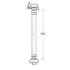 SANEI PT17-2-0.5 Automatic Washing Machine Water Supply Extension Hose, 1.2