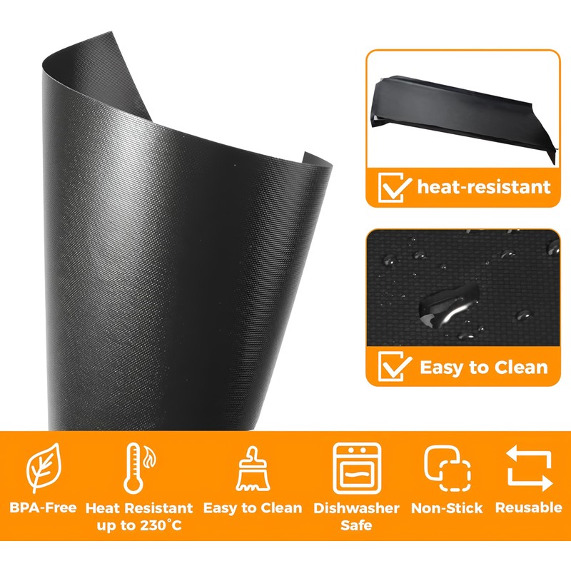 Vekclit 2 Pack Drip Tray Liner Compatible with Traeger Grills